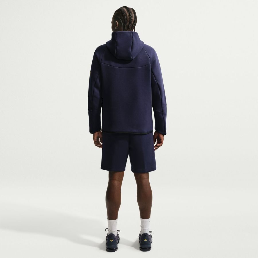 [EFKS] Barcelona Shorts Tech Fleece Blackened Blue/Mineral Yellow Uniform