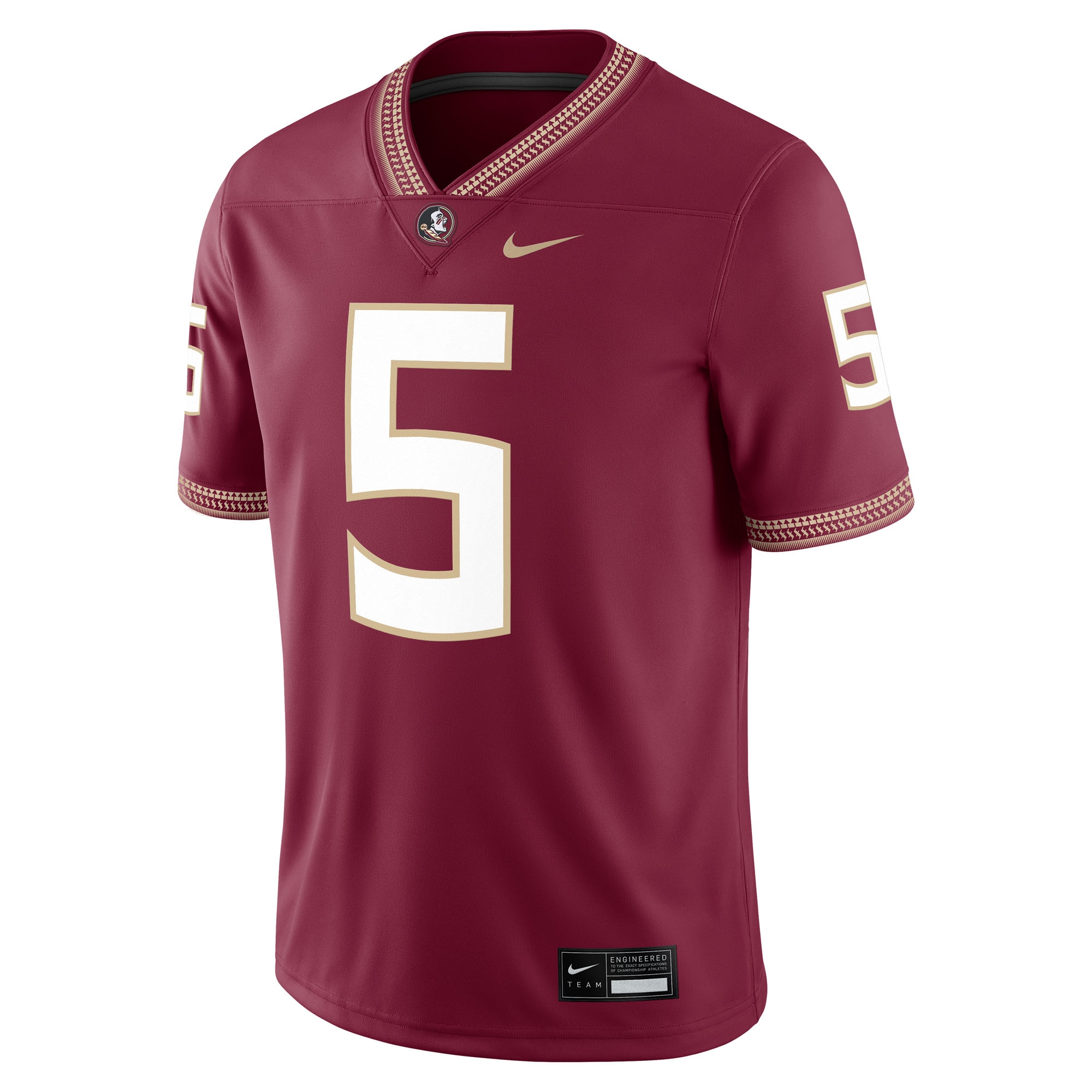 [NJP] Jared Verse Florida State Seminoles Player Game Jersey - Garnet