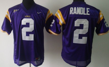 Men's LSU Tigers LA Purple 2024 durabl Rueben Randle #2 away jersey