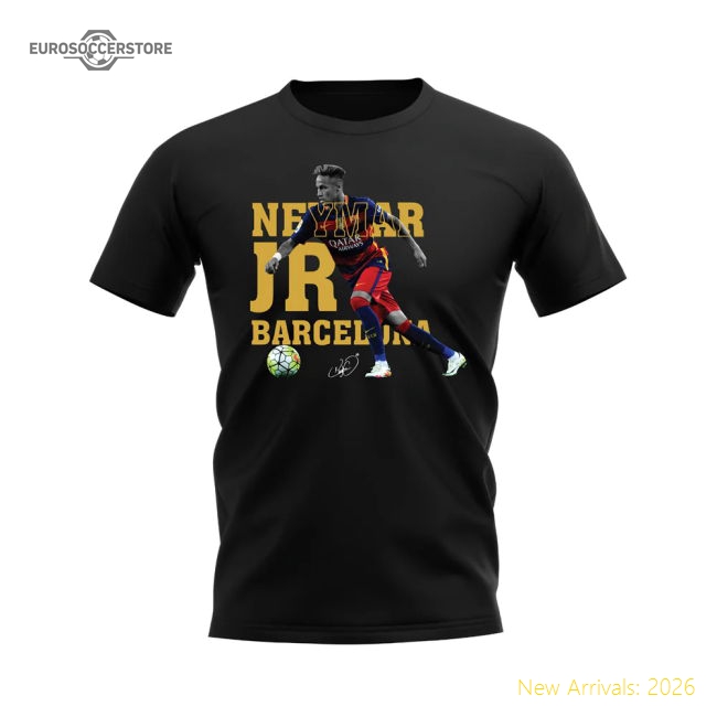 Premium Performance Neymar Barcelona Player Tee (Black)