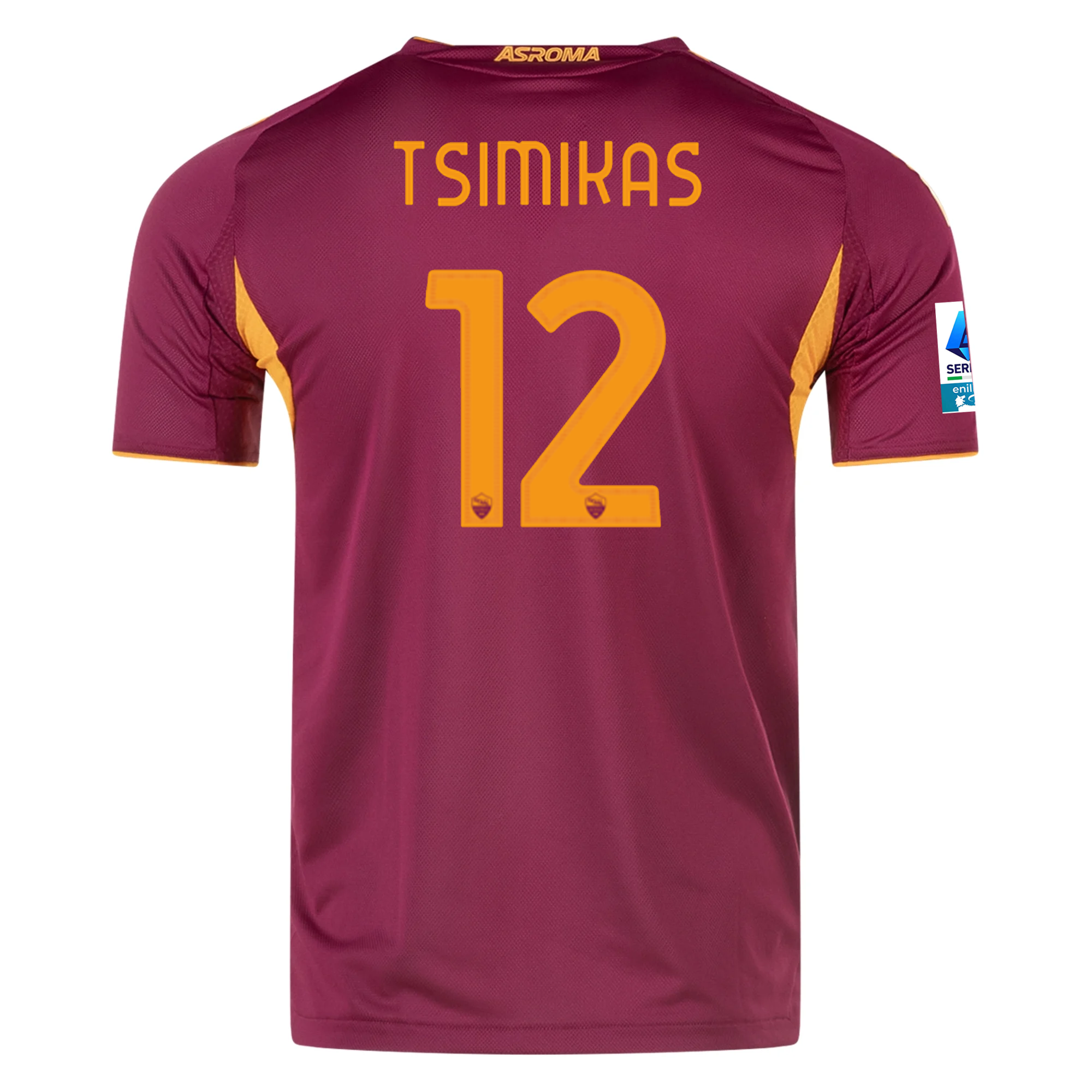AS Roma Tsimikas 2025-2026 Ser Home Jersey – Authentic Shirt