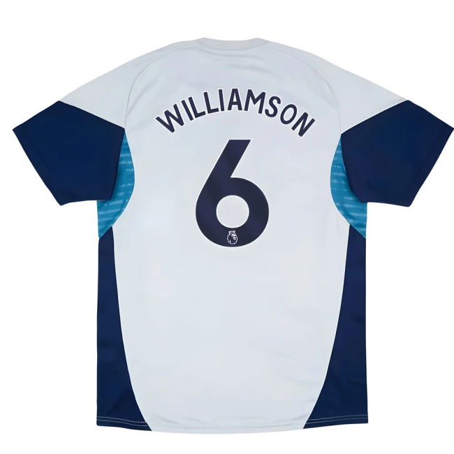2025-2026 Arsenal Training Shirt (Grey Two) (Williamson 6)
