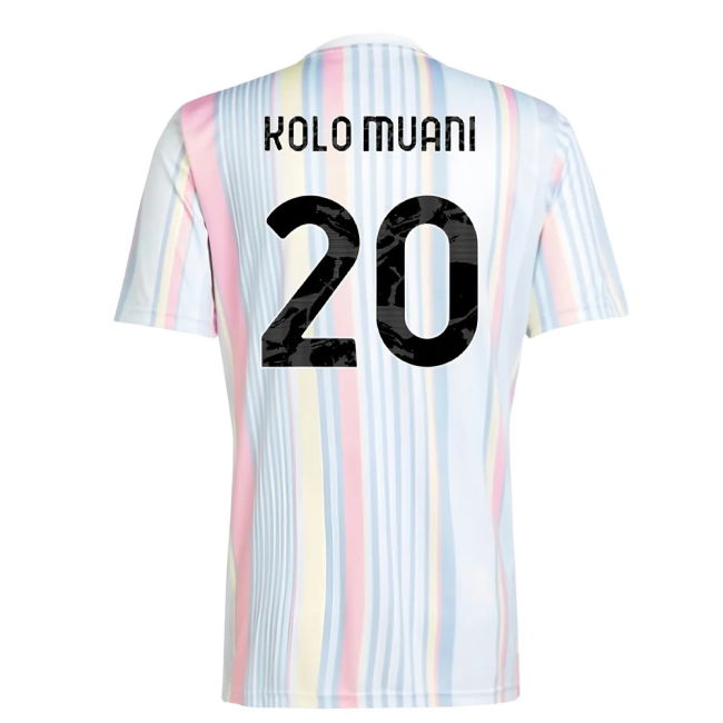Kolo Muani 20 Licensed Copy Juventus Home Supporter Shirt for Adults