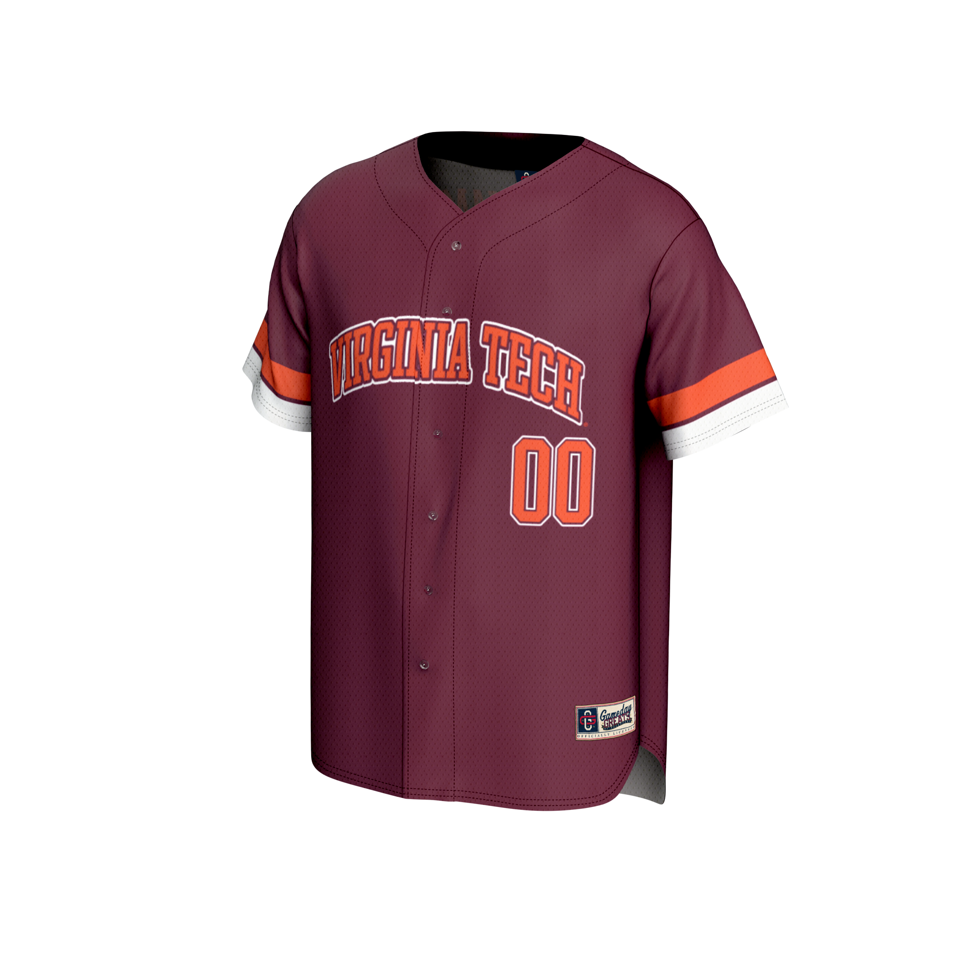 [DDG] Virginia Tech Hokies GameDay Greats Youth NIL Pick-A-Player Lightweight Baseball Jersey - Maroon
