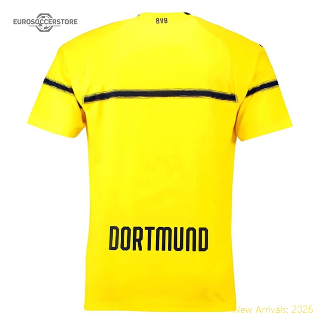 Fan-Favorite Borussia Dortmund 2018-19 European/Cup Home Shirt (L) (Very
