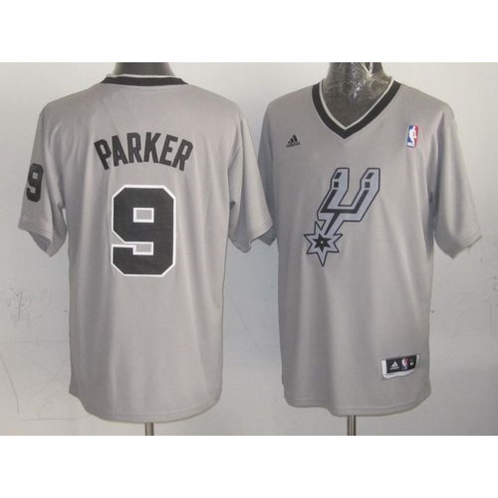 Spurs #9 Tony Parker Grey 2013 Christmas Day Swingman Stitched NBA Jersey