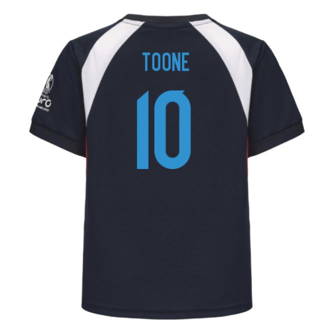 2025 England WEC Poly T-Shirt (Navy) - Kids (TOONE 10)