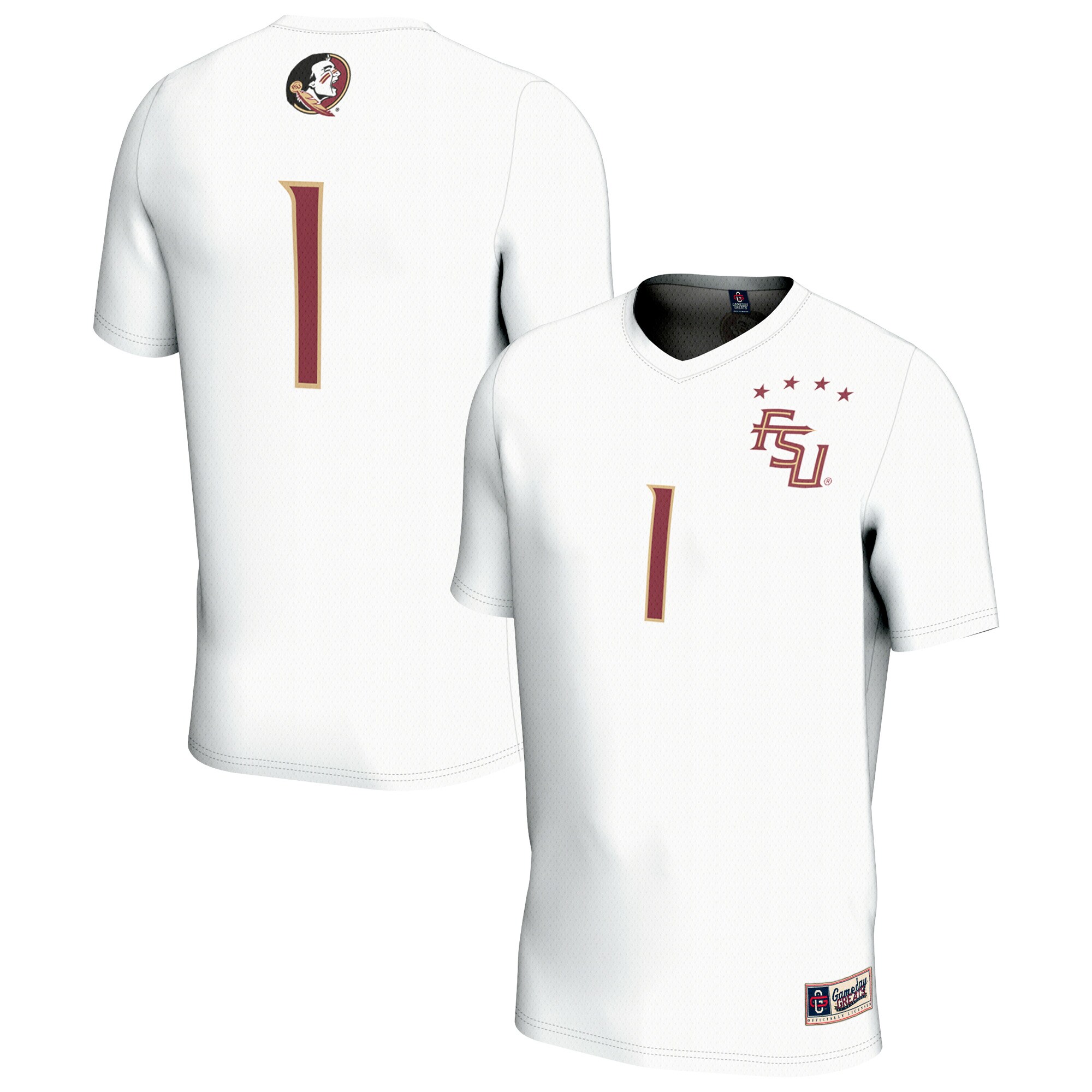 [DDG] Florida State Seminoles GameDay Greats Youth Lightweight Collegiate Soccer Fashion Jersey? - White