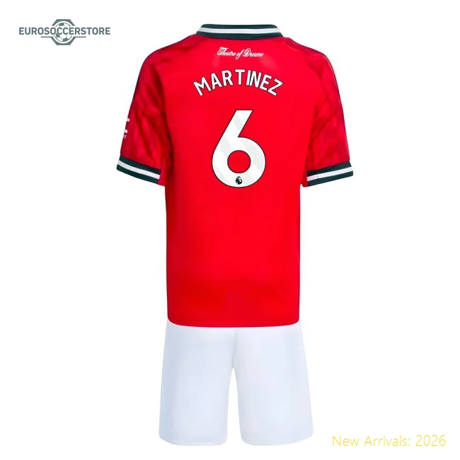 Soft Man Utd Mini Jersey Martinez 2025-2026 Performance Fabric