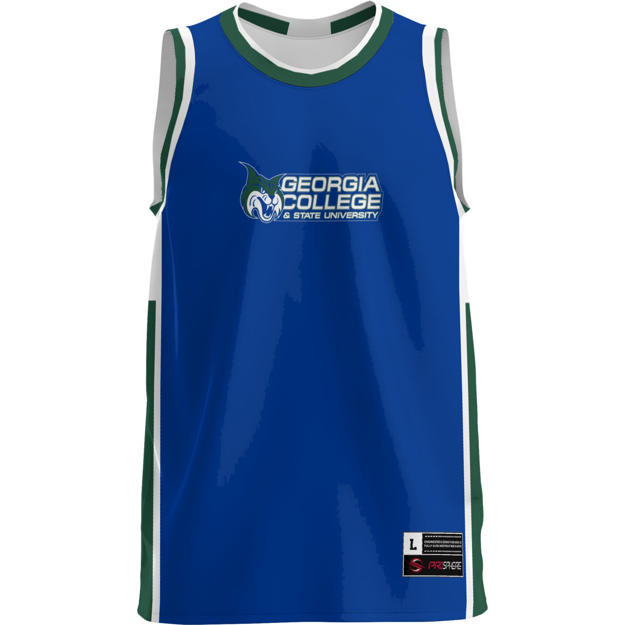 [DDG] Georgia College Bobcats GameDay Greats Youth Lightweight Basketball Jersey - Blue