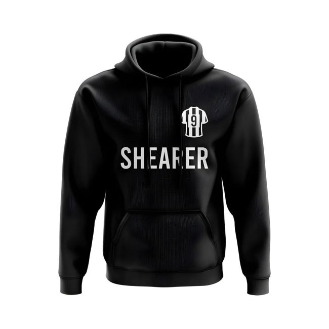 Classic Newcastle Alan Shearer Newcastle United Number Hoody (Black...