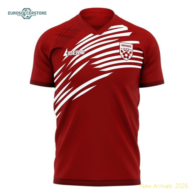 2025-2026 Nurnberg Home Fan Version Womens 2026 Home Shirt