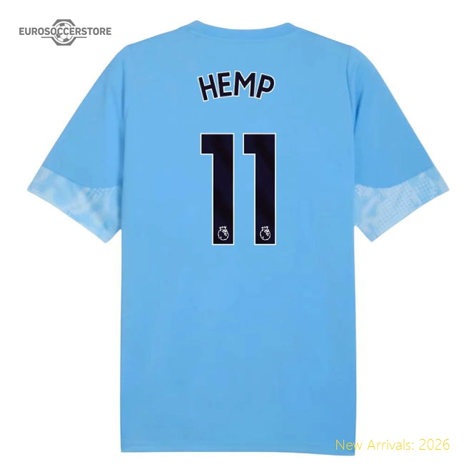 2025-2026 Classic Man City Training Jersey Light Blue - Kids Hemp 11