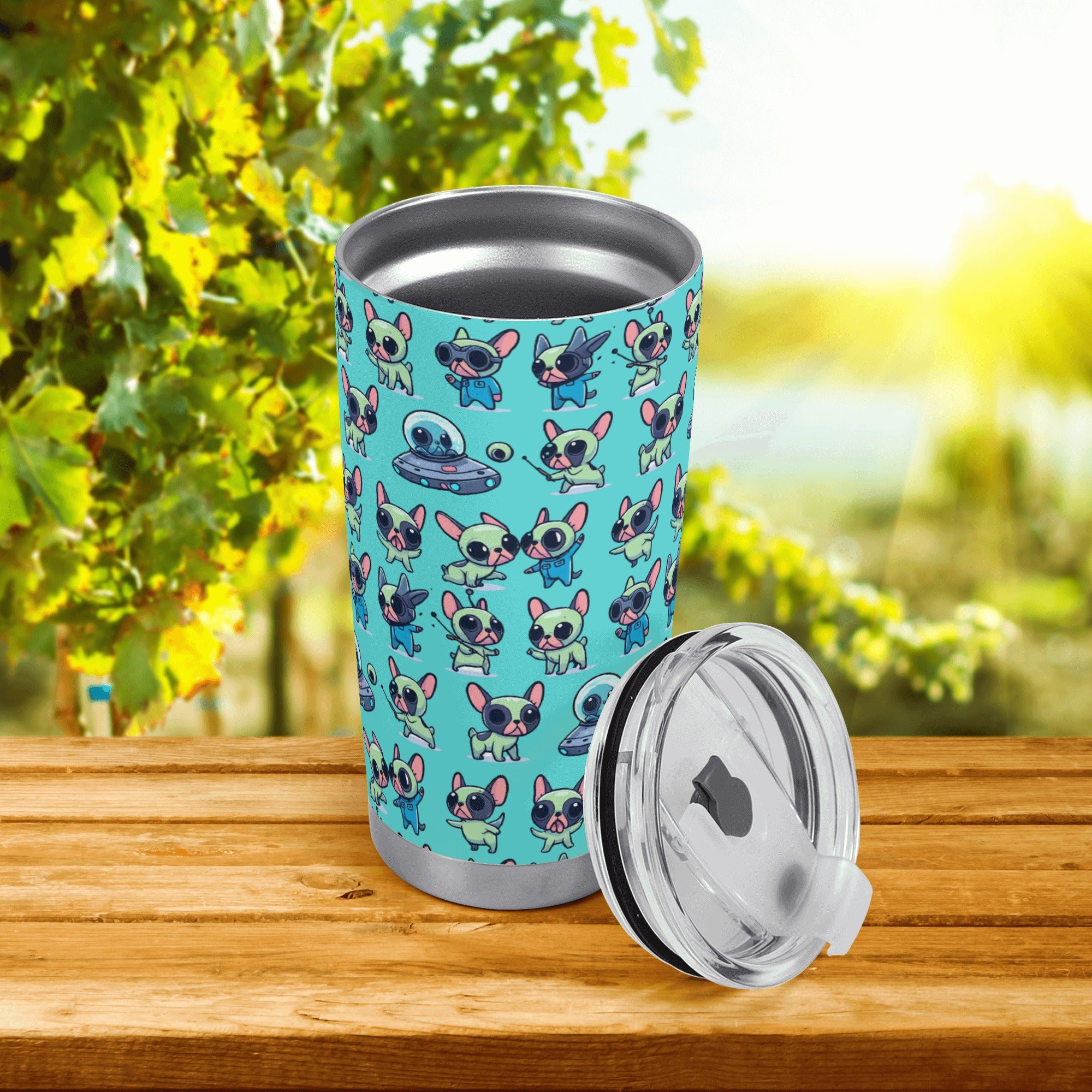 Frenchie-Fan Minimal-Aesthetic Riley - Tumbler for Home Use Durable