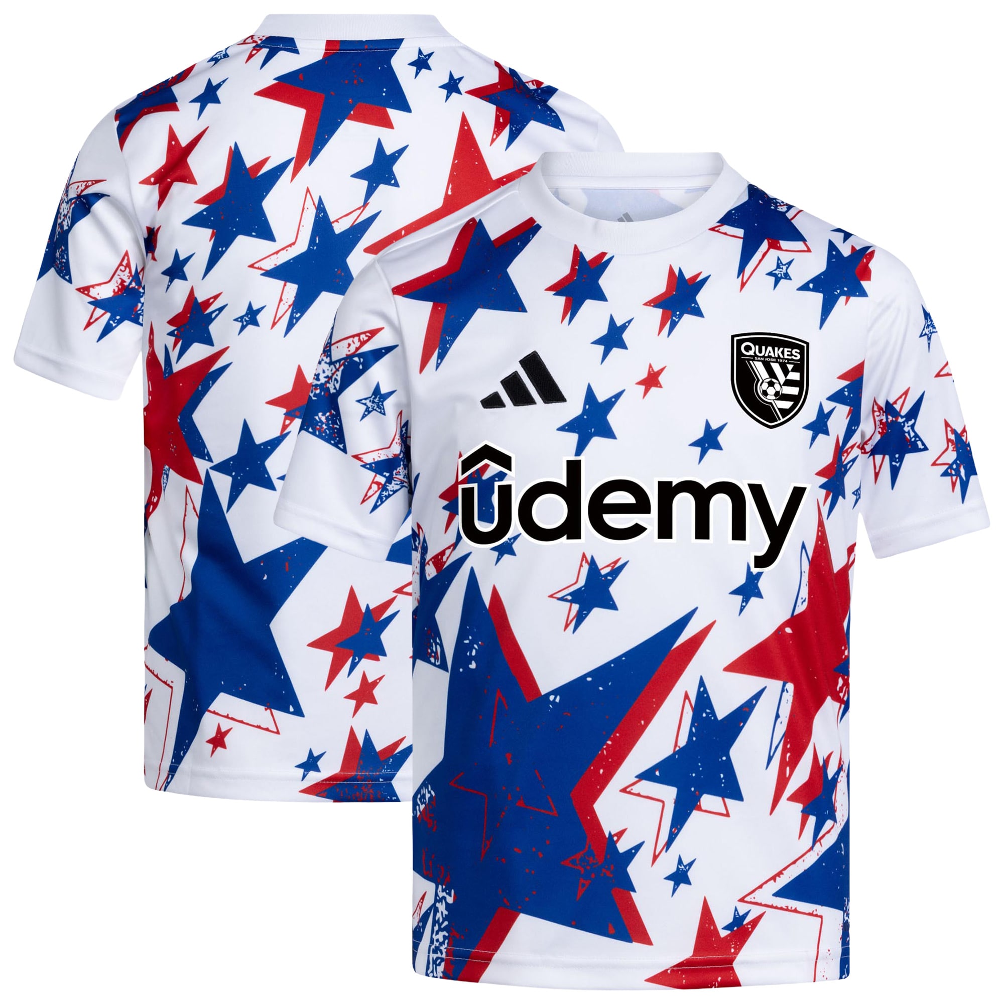 [SJH] San Jose Earthquakes Youth 2026 Americana Pre-Match Jersey - White