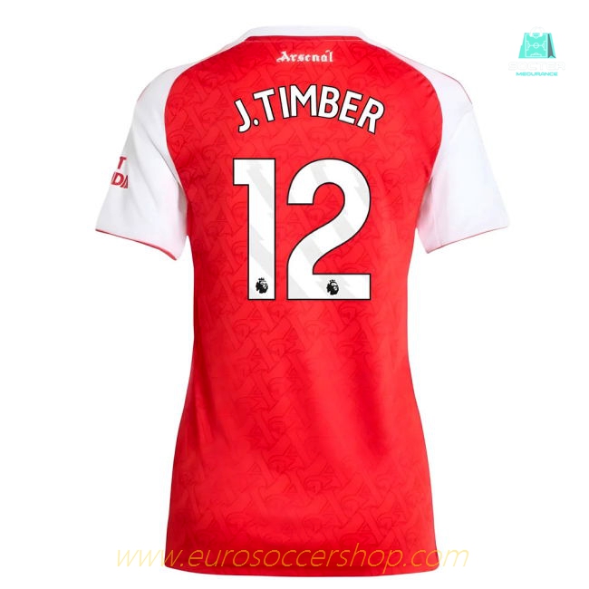 2025-2026 Arsenal Home Shirt (Womens) (J.Timber 12)