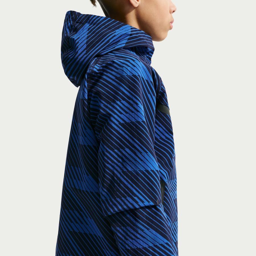 [EFKS] 2026 France Jacket Tech Woven FZ World Cup Game Royal/Metallic Copper Kids