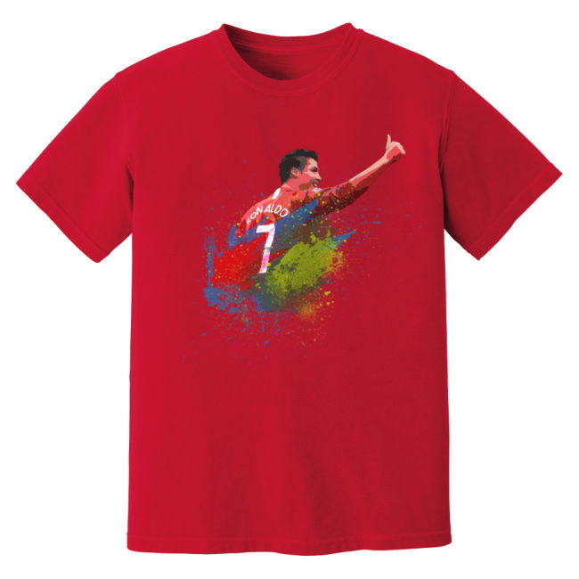 Cristiano Ronaldo Man United Art T-Shirt (Red) | Performance