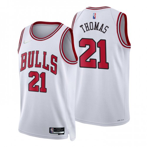 White Nike Chicago Bulls #21 Jersey - Fabric NBA Fan Apparel
