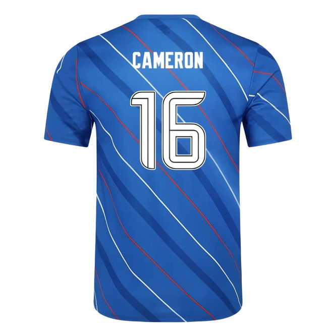Premium Glasgow Rangers Training Jersey Cameron 1 #6 New Season (v9)