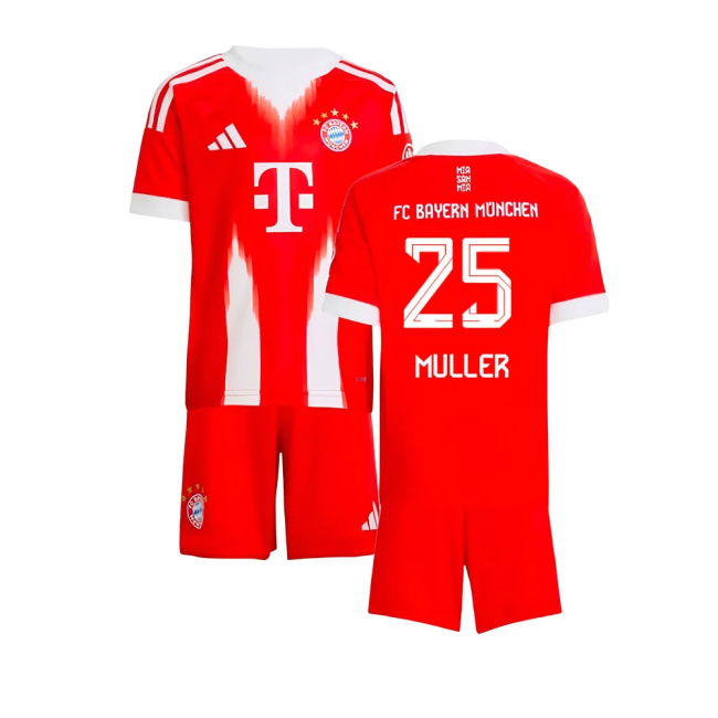 Authentic Design Official Bayern Muller #25 New Release Jersey