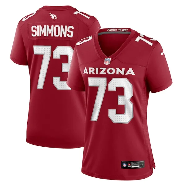 None Lachavious Simmons Game Jersey - Cardinal | NFL Player Jersey