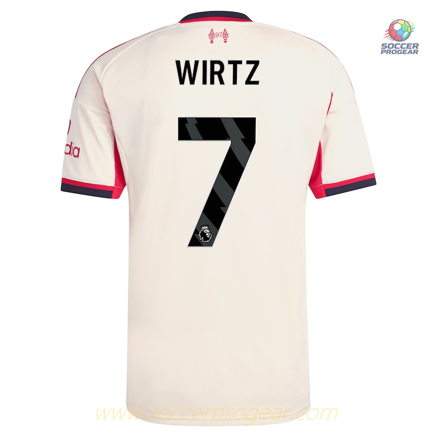Liverpool Away Children Team Jersey 2025-26 Edition Wirtz