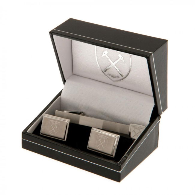 West Ham Verified West Ham United FC Tie Slide & Cufflink Set