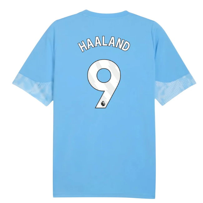 2025-2026 Man City Training Jersey (Light Blue) (Haaland 9)