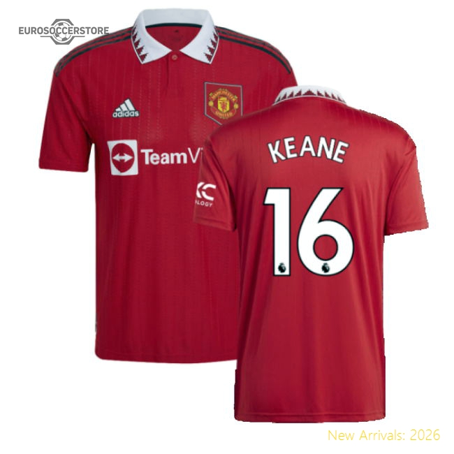 Official Premier League Team Home Keane Jersey 2022-2023 Soft
