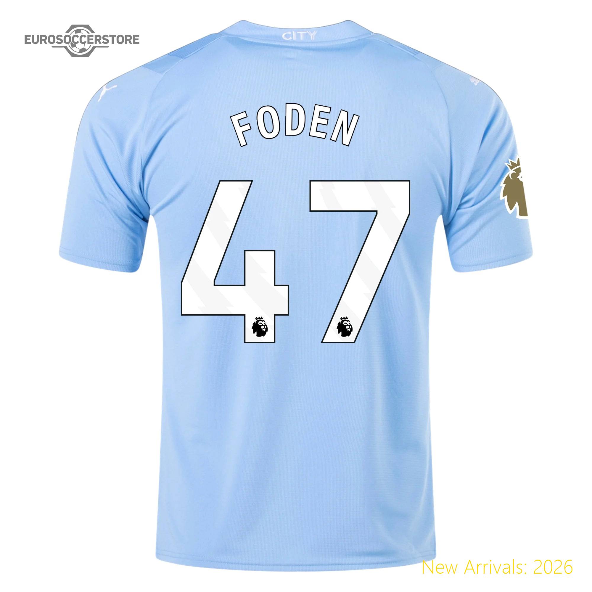 Modern Design Men Premium Mci Football Star Home Jersey 2023