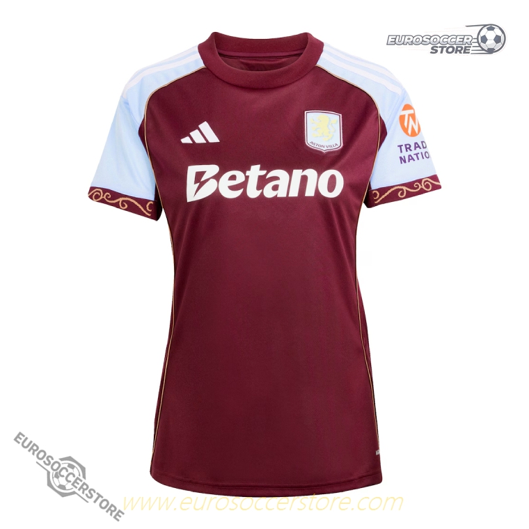Aston Villa Women's Home Football Jersey for the 25-26 Season