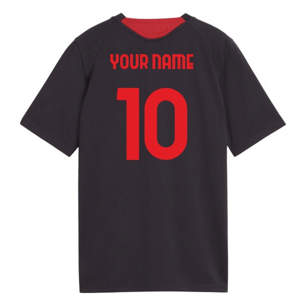 [DDJ] 2026 2027 AC Milan Dark Gray) Name) Training Kids Apparel (Flat (Your
