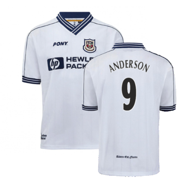 Official 1997-1999 Tottenham Home Pony Retro Shirt (anderson 9)