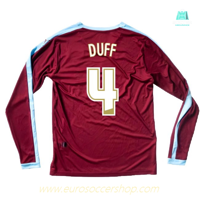 Burnley 2015-16 Long Sleeve Home Shirt ((Excellent) S) (Duff 4)