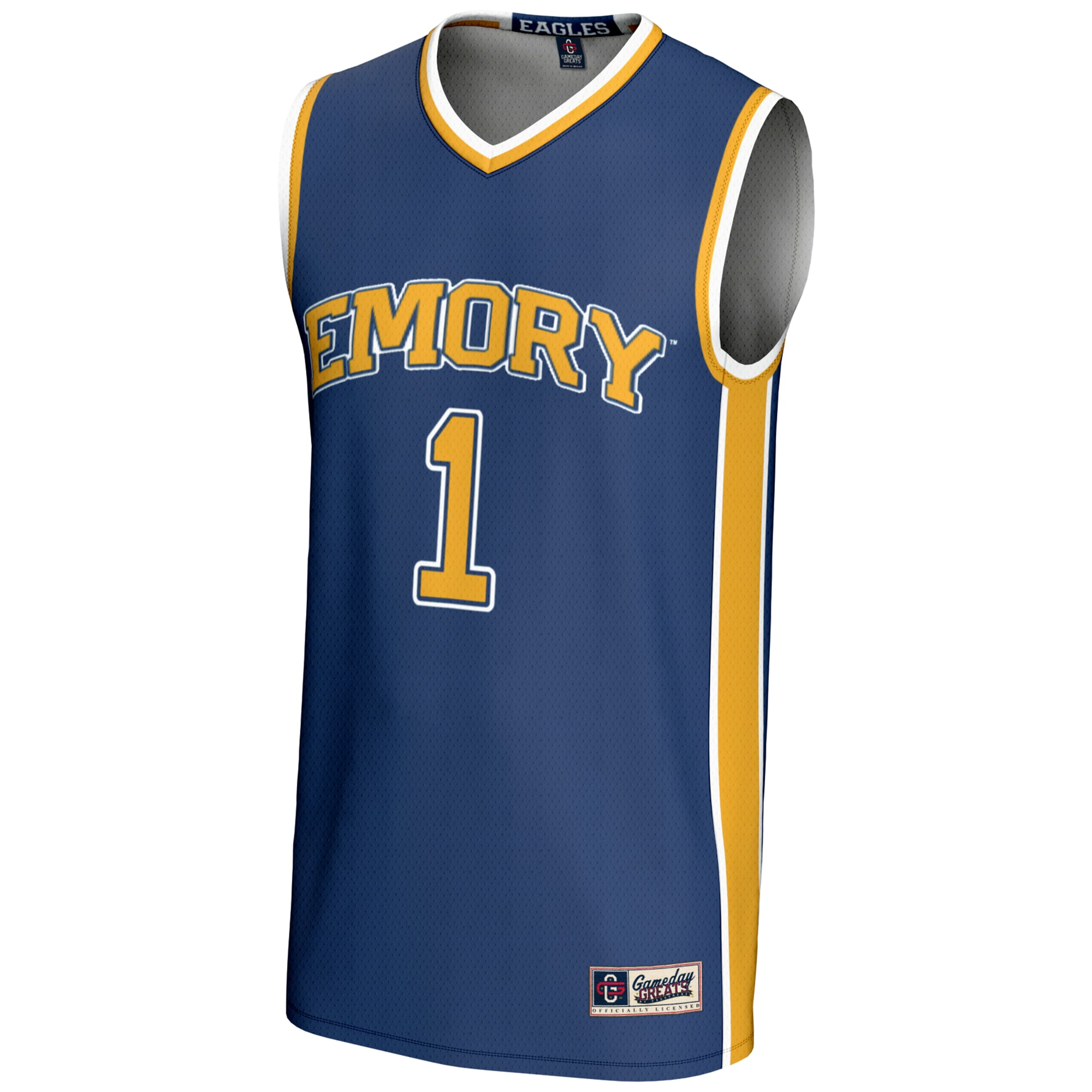 [DDG] Emory Eagles GameDay Greats Unisex Lightweight Basketball Jersey - Blue