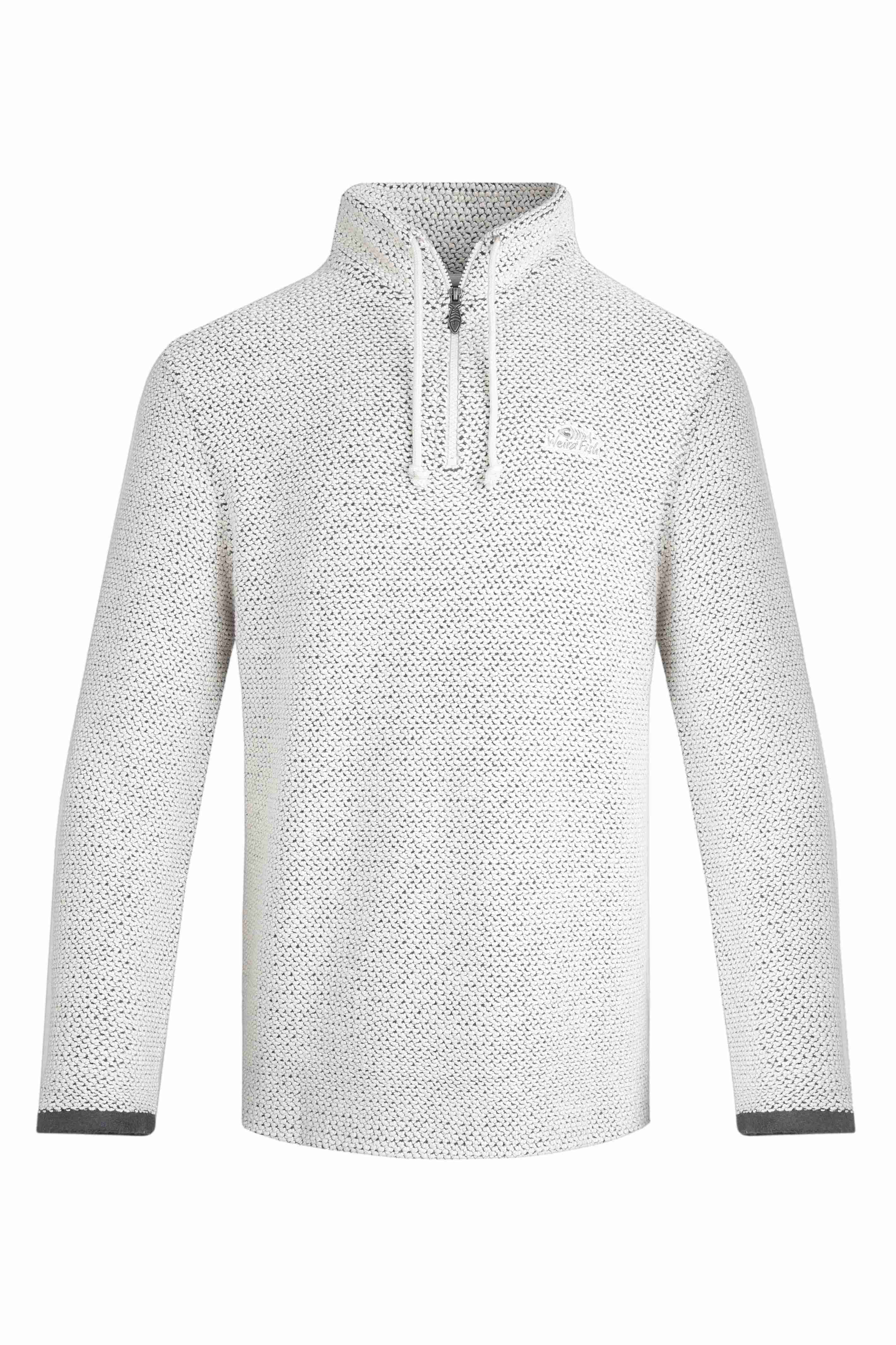 Cruiser 1/4 Zip Macaroni Sweatshirt Ecru