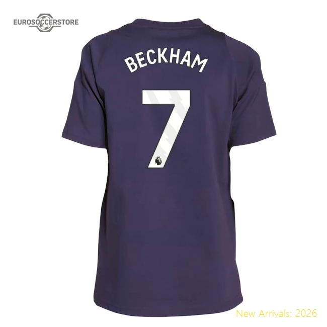 Child-friendly Kids Man Utd Beckham Jersey 2025-2026 Stretchy