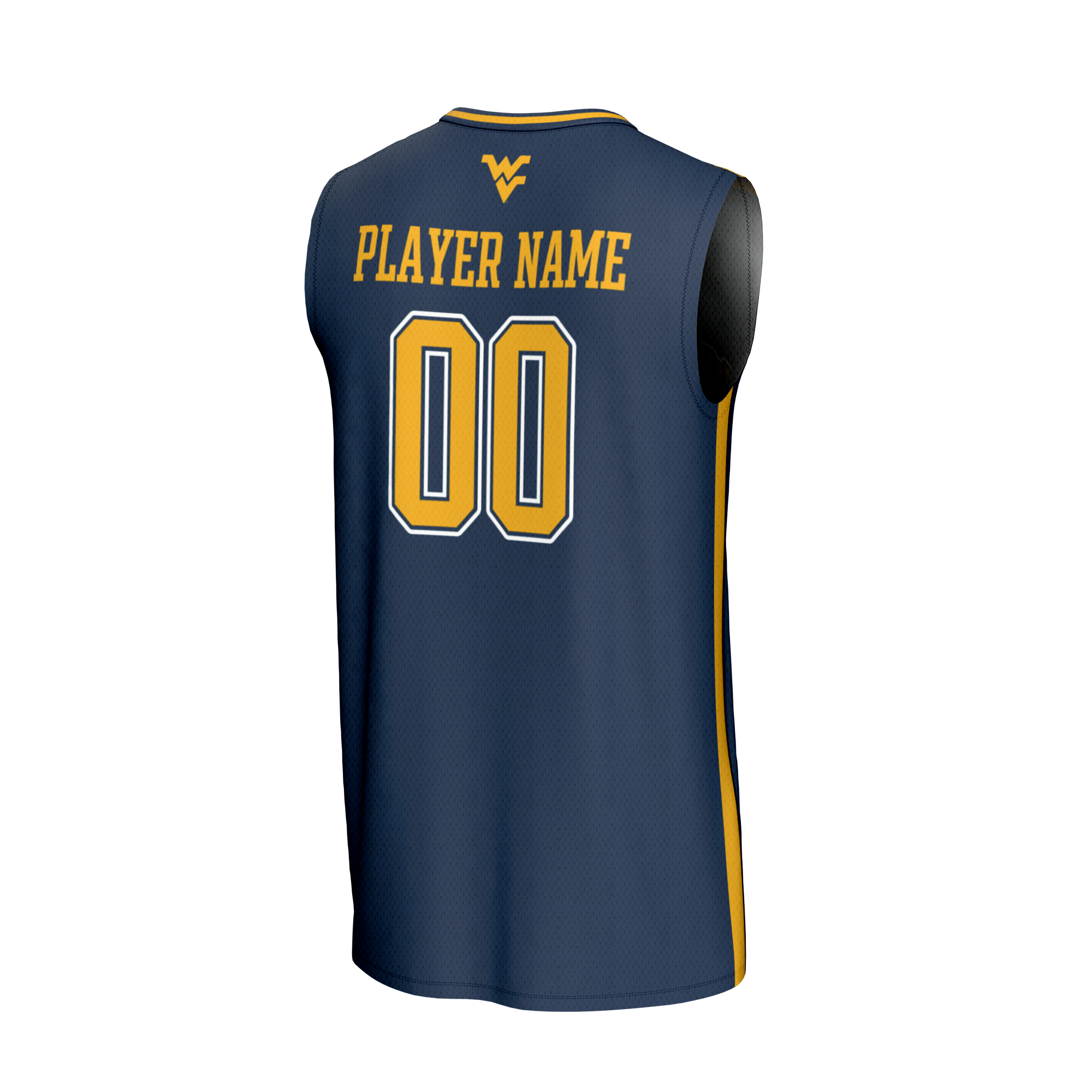 [NJP] West Virginia Mountaineers GameDay Greats Youth NIL Pick-A-Player Lightweight Men's Basketball Fashion Jersey - Navy