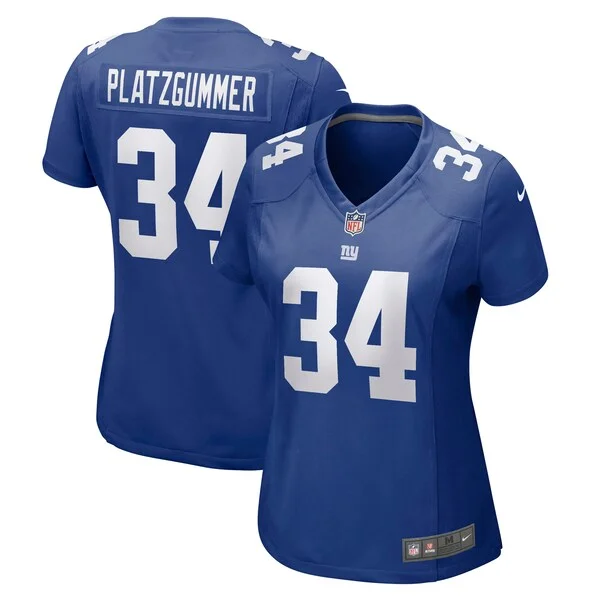 None Sandro Platzgummer Game Jersey - Royal | NFL Player Jersey