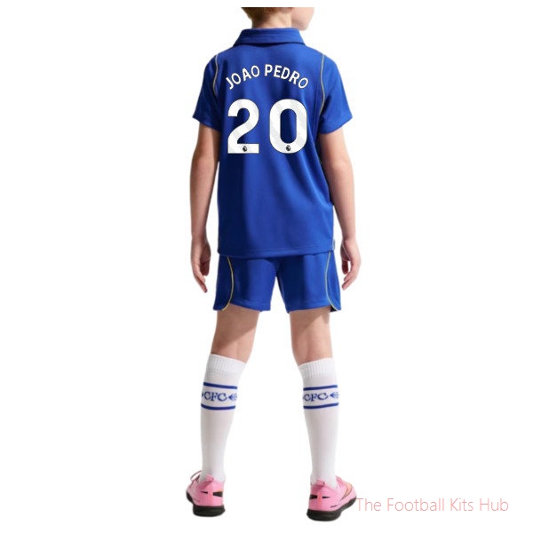 Chelsea 2026-2027 Home Kit Pedro #20 Boys' Soccer Shirt