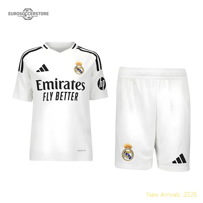 Real Madrid 2024-25 Home Fan Version For Adults (Mbappe Match Day Shirt