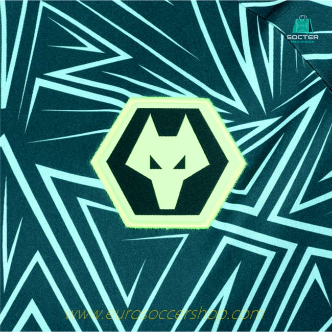 2025-2026 Wolves Away Pre-Match Shirt (Dark Green)