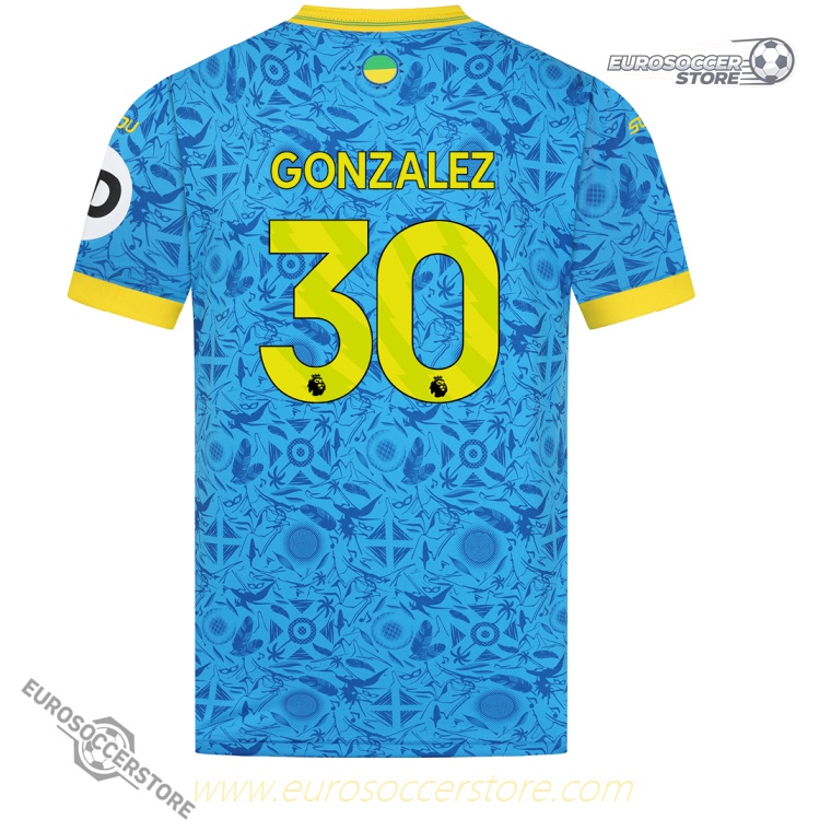 Wolverhampton Wanderers 25-26 Season Third Version GONZALEZ 30 Football Jersey