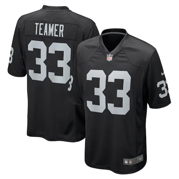 None Roderic Teamer Game Jersey - Black | NFL Player Jersey | NFL Foot