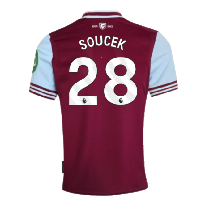 2024-20 West Ham Home Shirt with Soucek 28 M S