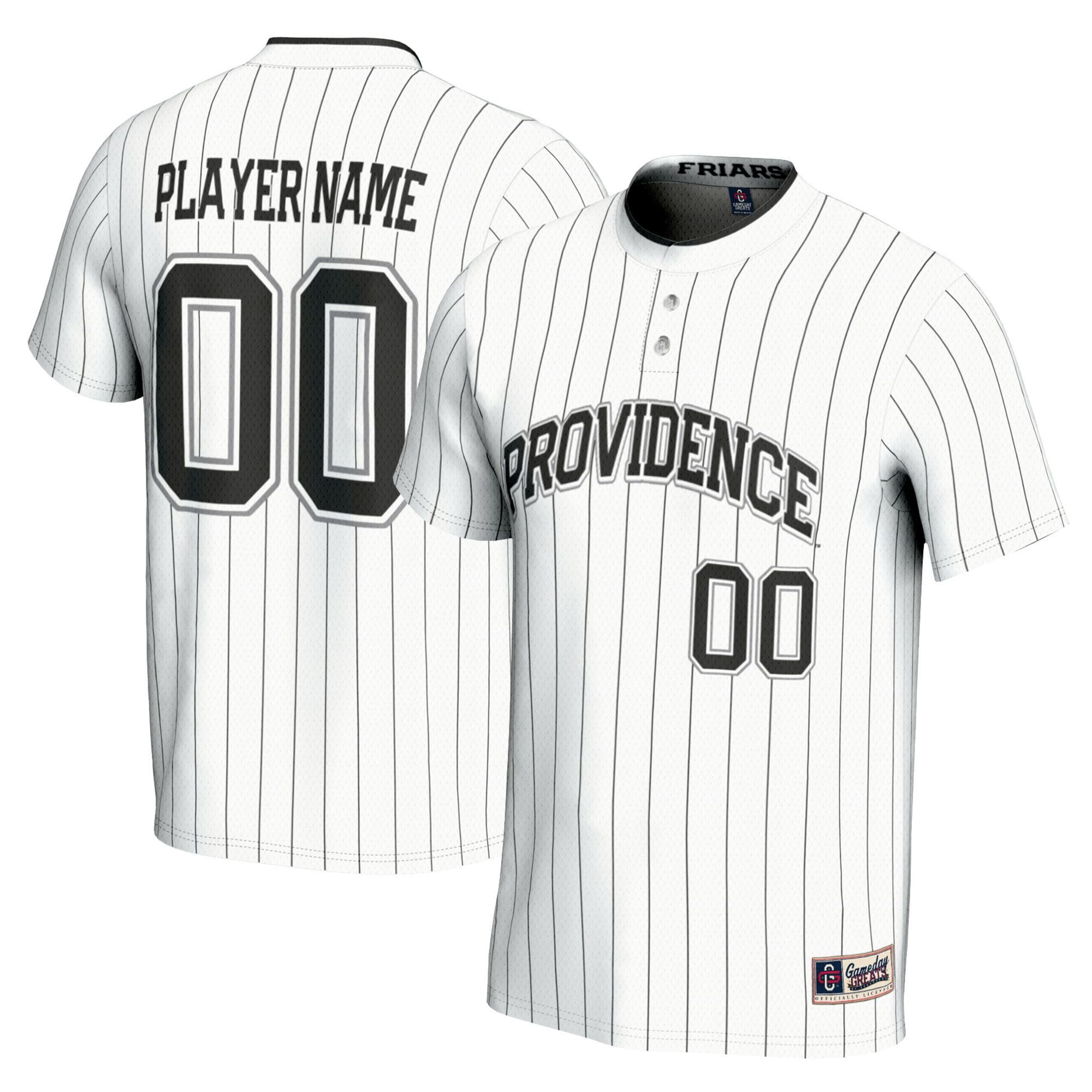 [DDG] Providence Friars GameDay Greats Unisex NIL Pick-A-Player Softball Lightweight Jersey - White