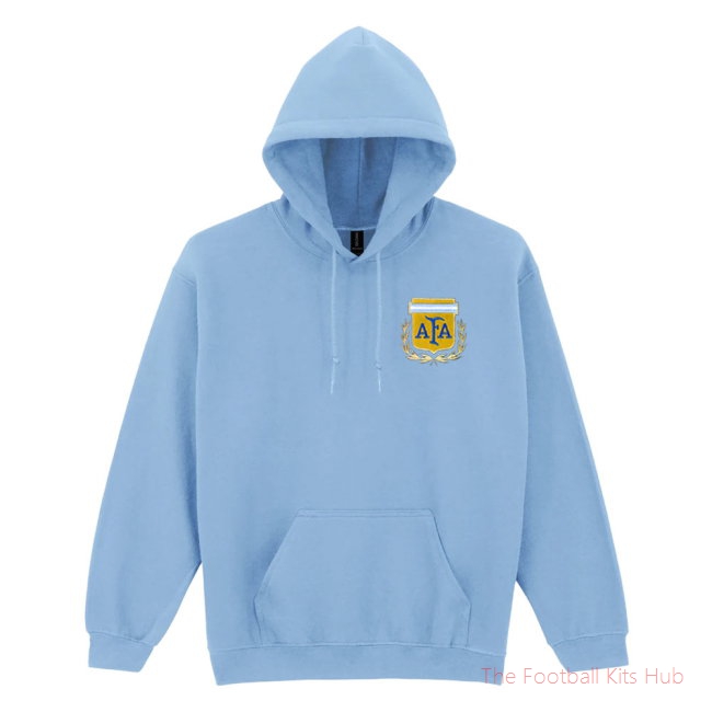 Argentina National Team Embroidered Hoody (Sky Blue)