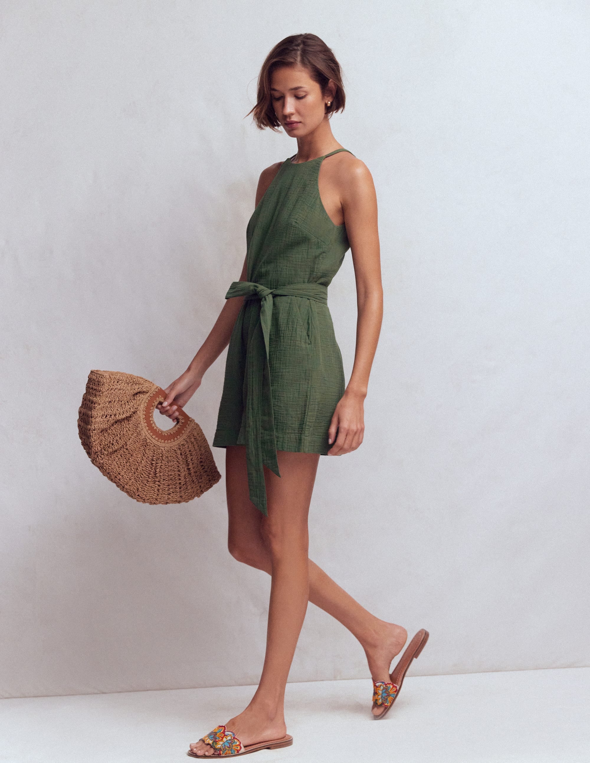 Rosa Double Cloth Playsuit