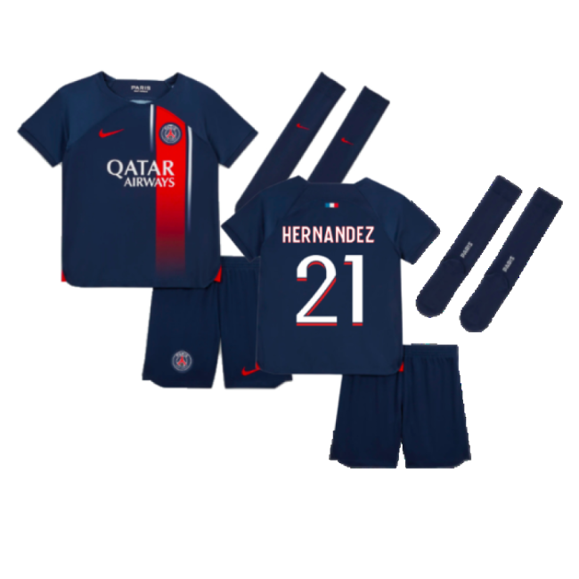 2023-2024 Les Parisiens Home Mini-kit (hernandez 21) - Match Quality